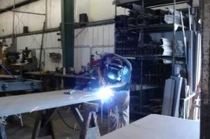 Welding and fabrication in the shop